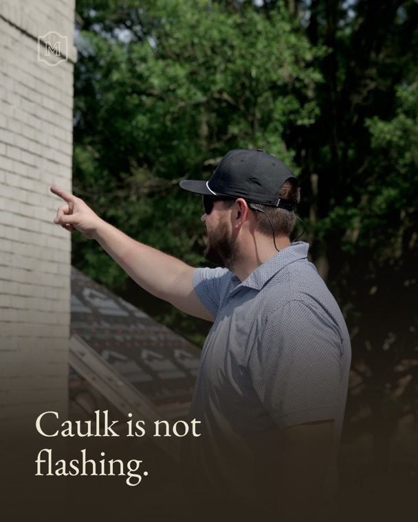 Caulk is not flashing.