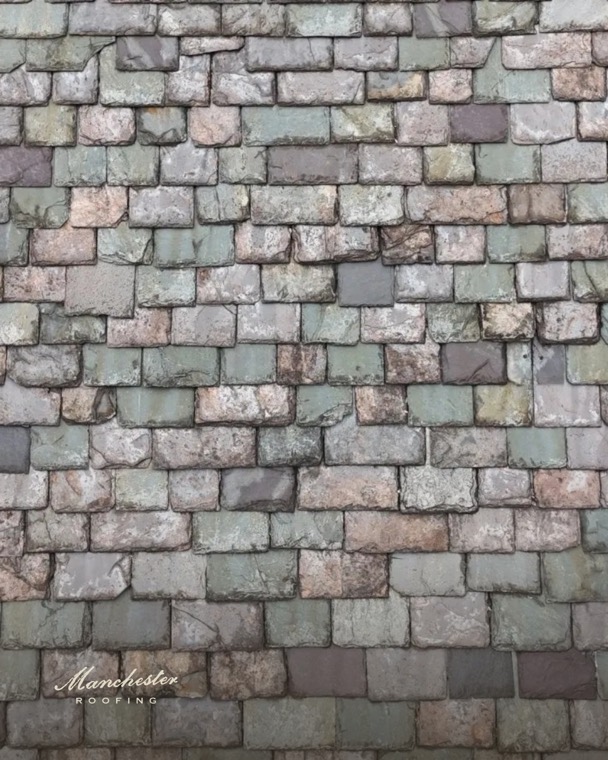 Quarried slate, close up